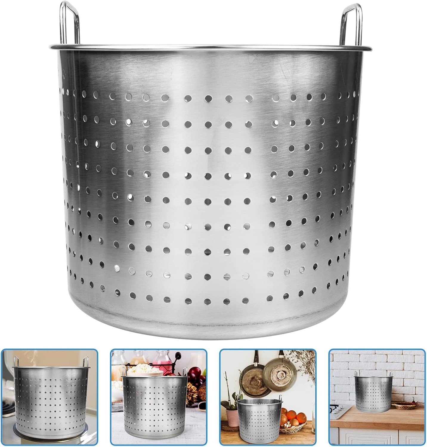 Hemoton Multi-Purpose Steam Pot Strainer Basket Insert