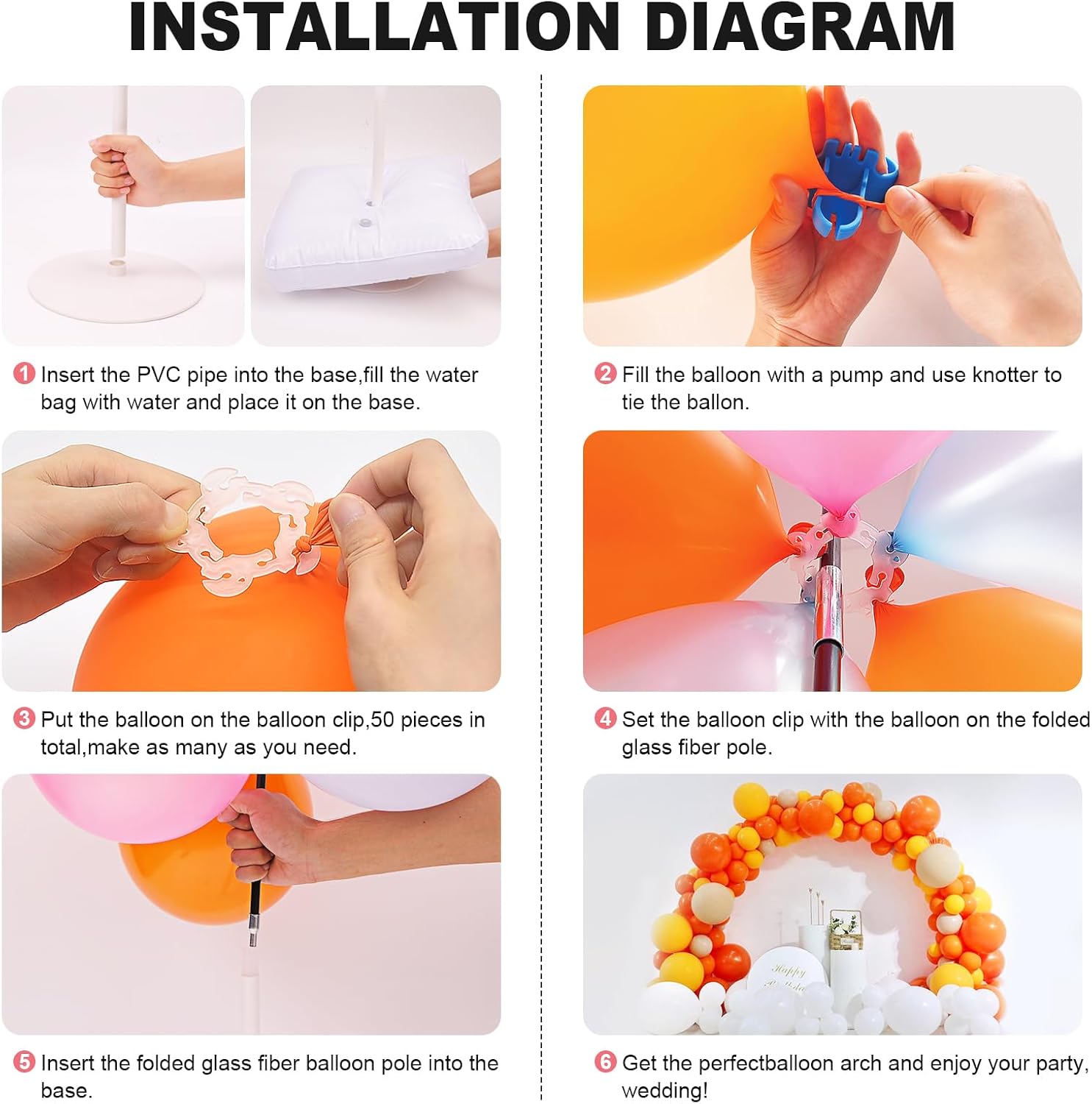 Chamvis Balloon Arch Kit for Parties and Events