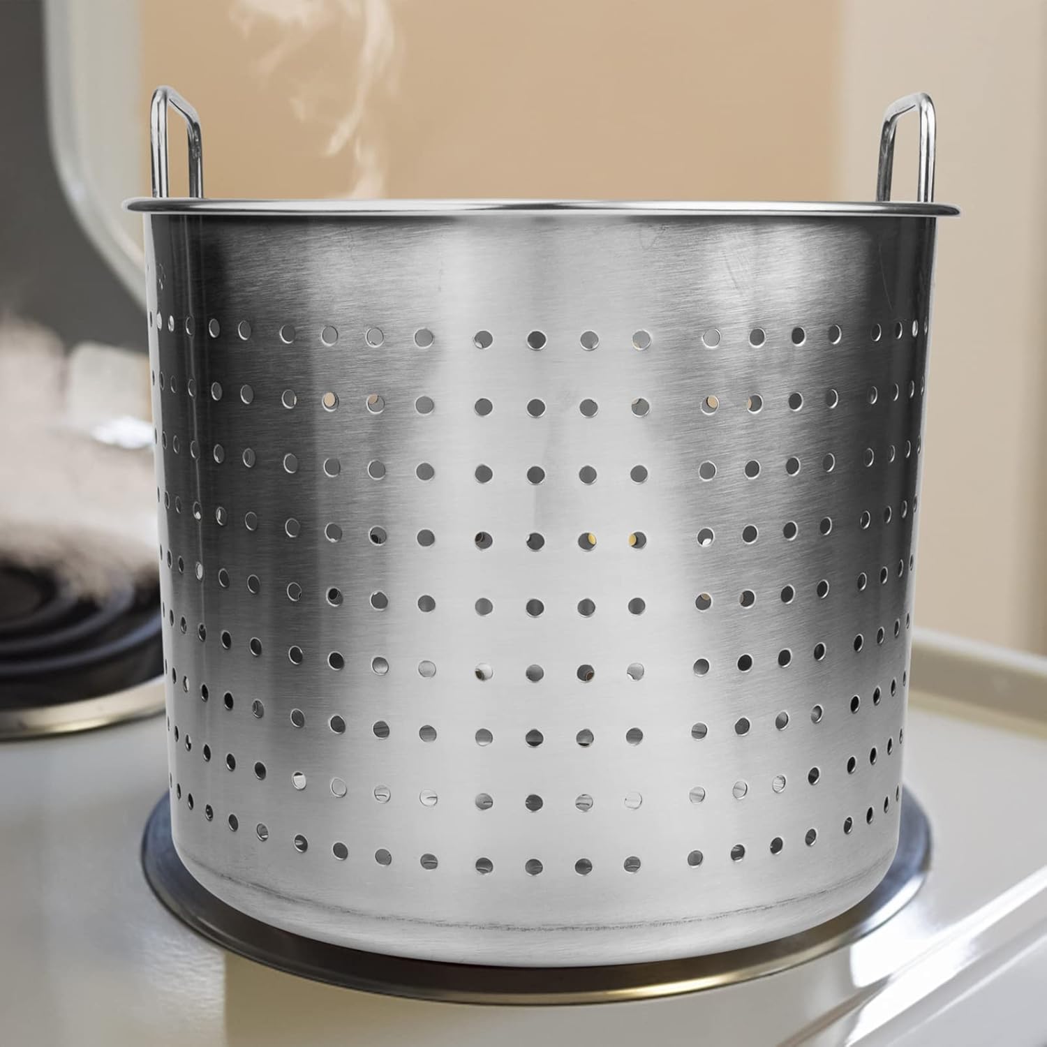 Hemoton Multi-Purpose Steam Pot Strainer Basket Insert