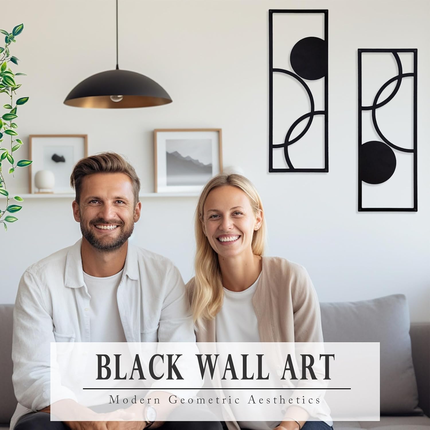 TYLCC Modern Abstract Metal Wall Art - 2 Pcs