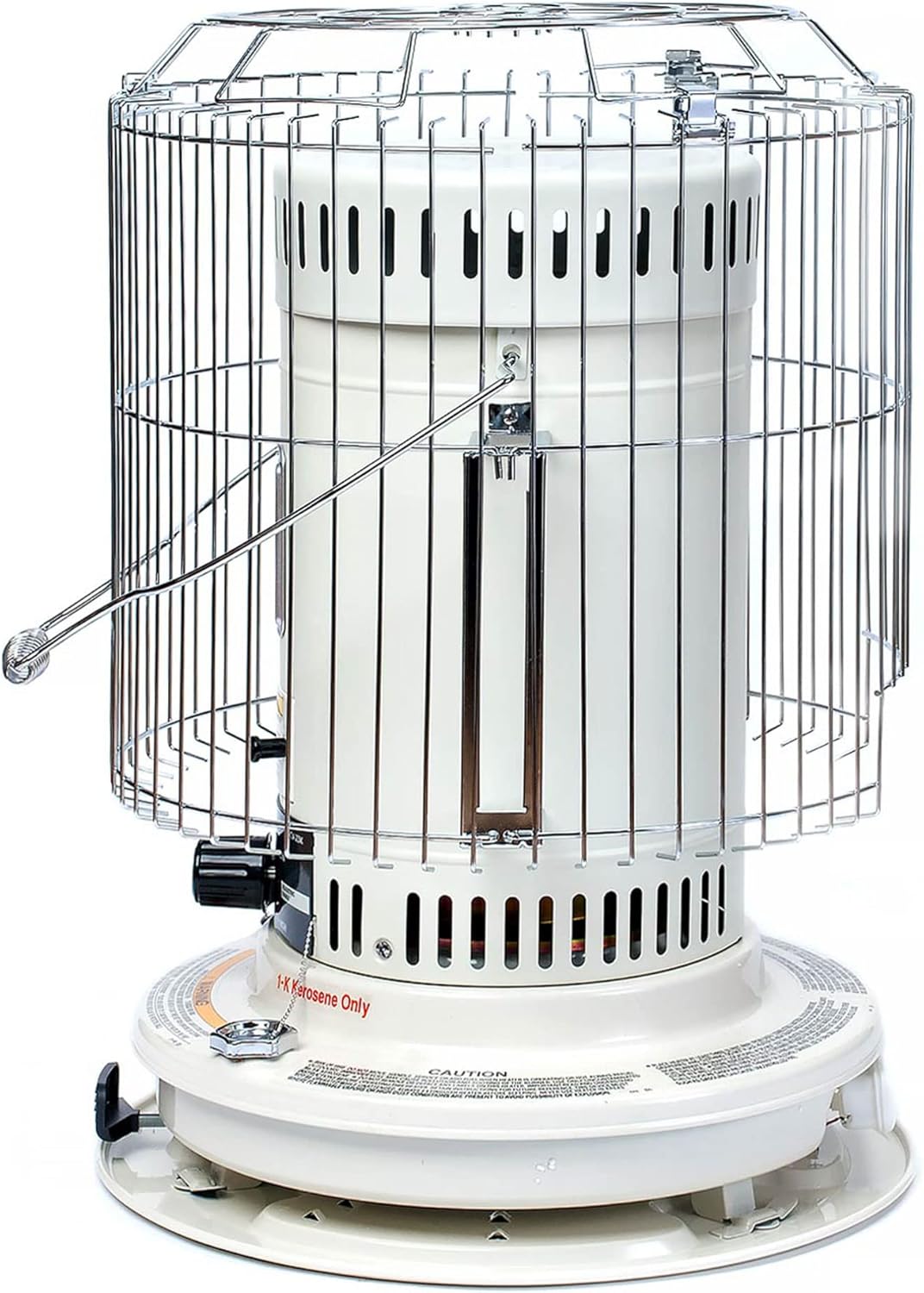 KeroHeat Sengoku Kerosene Heater 23500 BTU Portable White Cordless