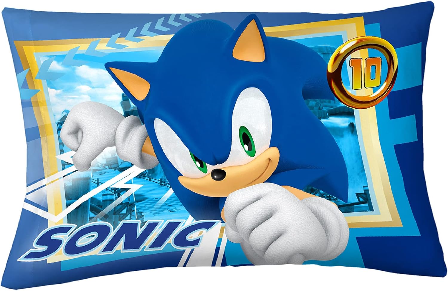 Franco Kids Bedding Sonic The Hedgehog Reversible Pillowcase