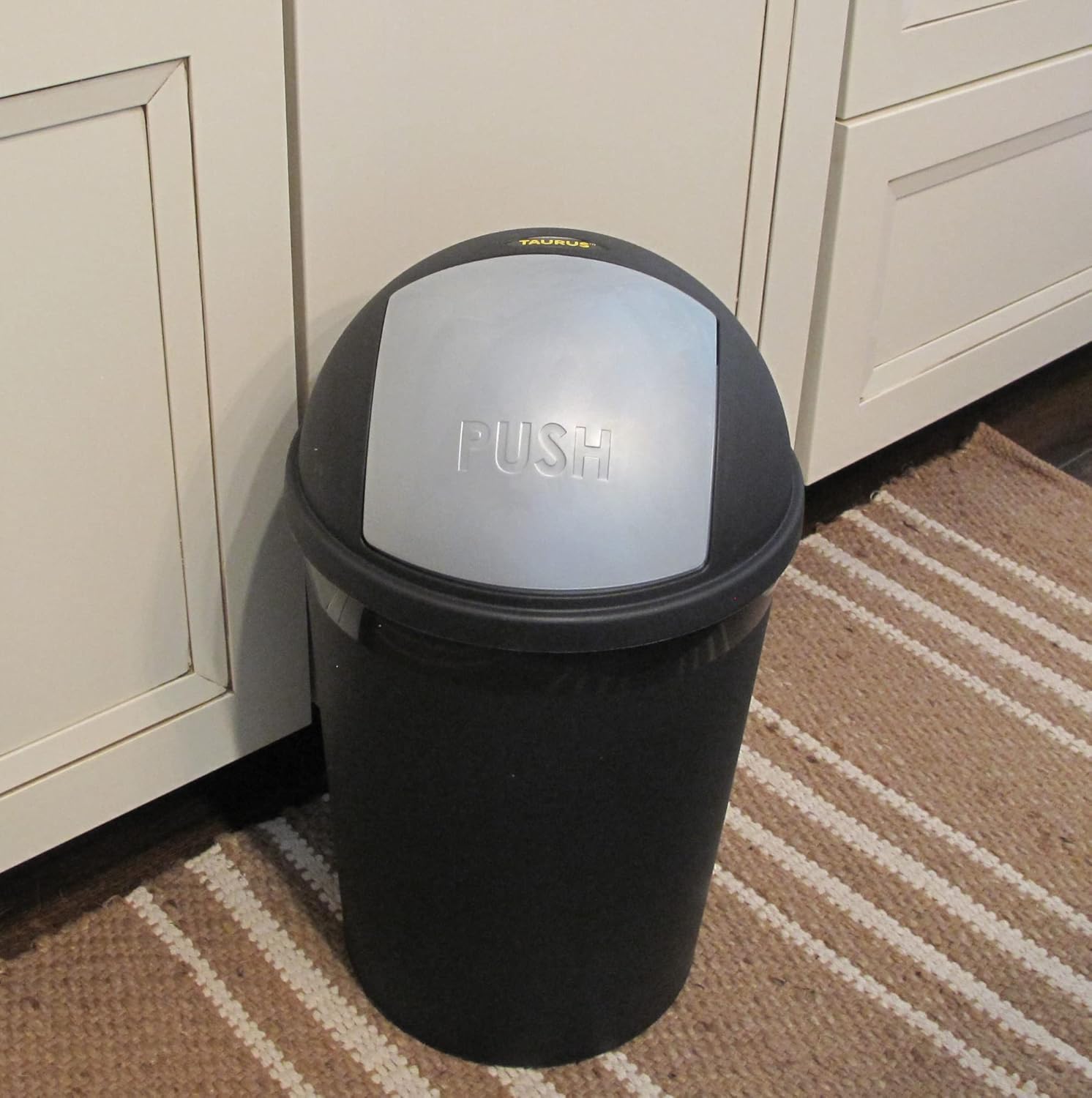 Redmon For Kids 132 Gallon Swivel Lid Trash Can Grey