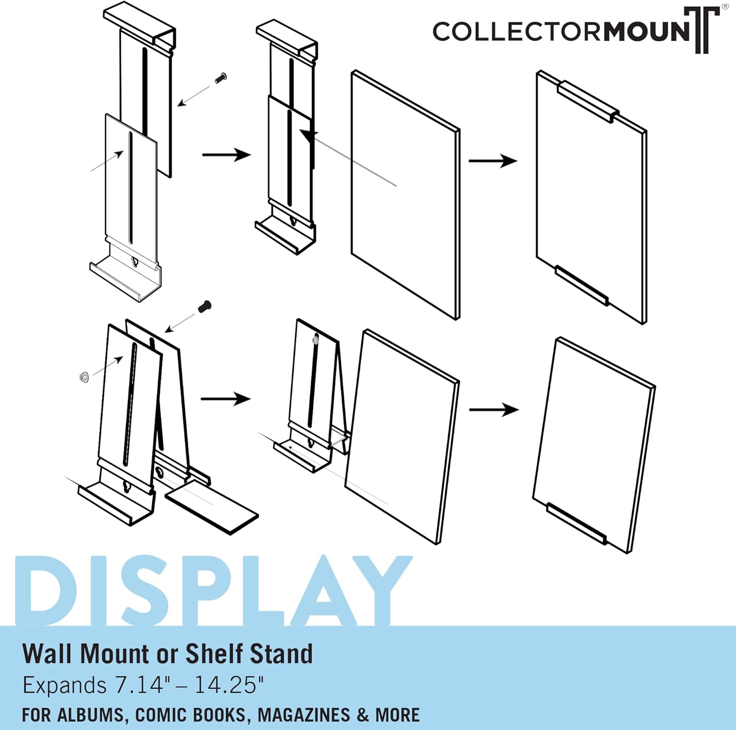 CollectorMount Album Mount for Vinyl Records Display