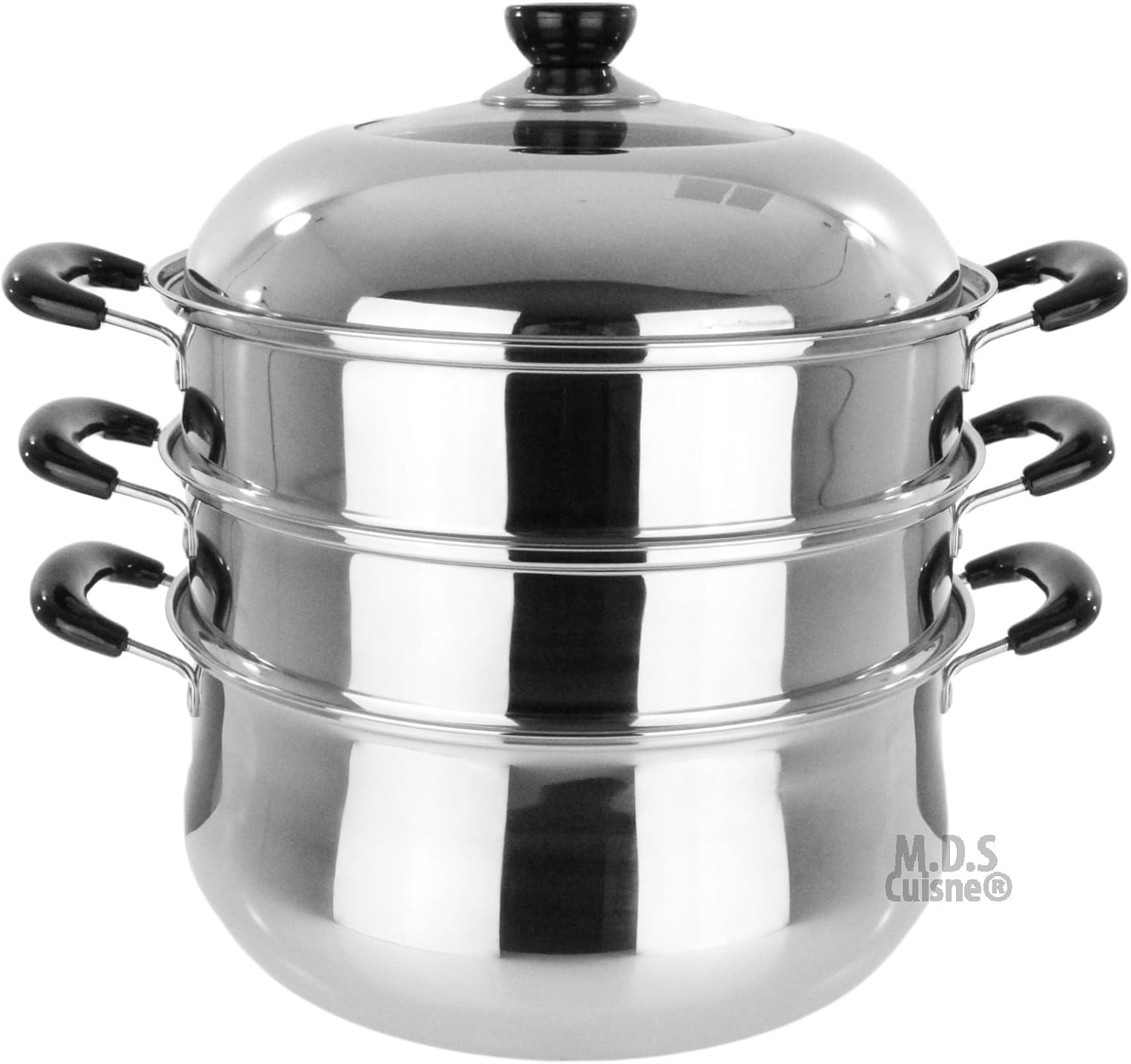 3 Tier Stainless Steel Steamer Pot 125 Inch