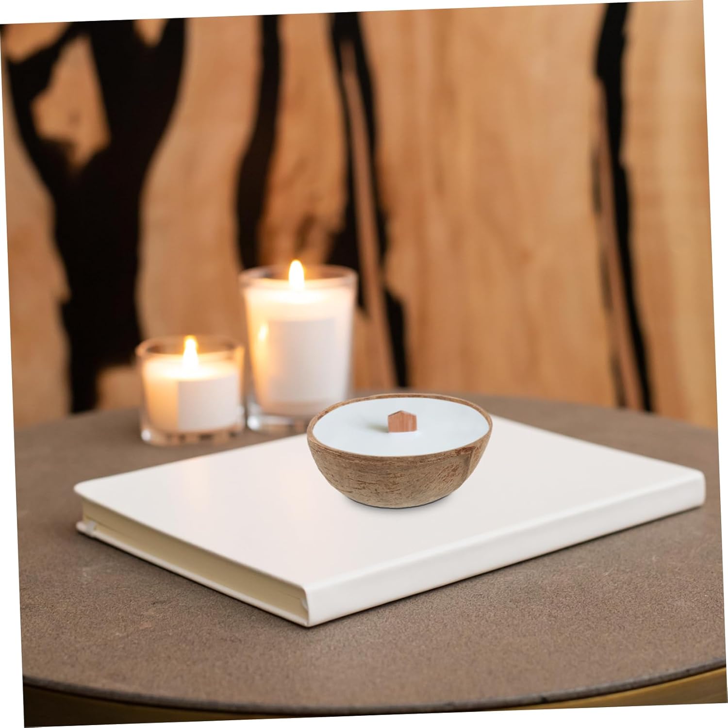 SEWOART Coir Candle Bowl DIY Holder Storage Jar