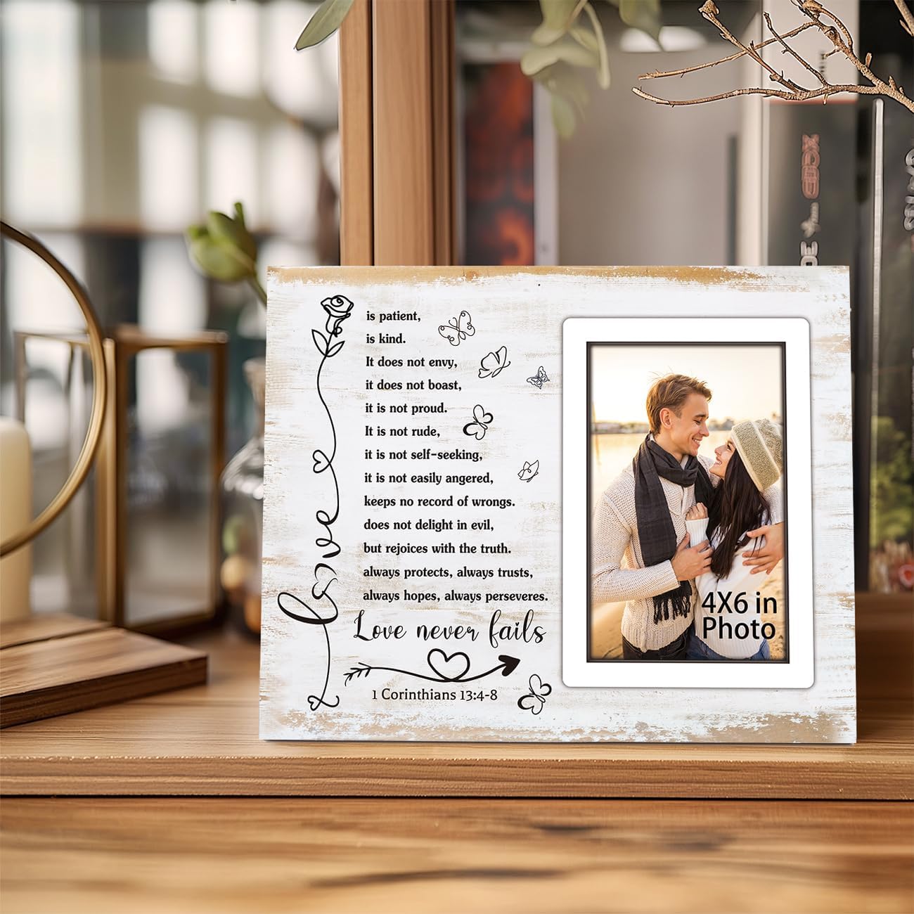 Romantic Couple Picture Frame for Wedding Anniversary