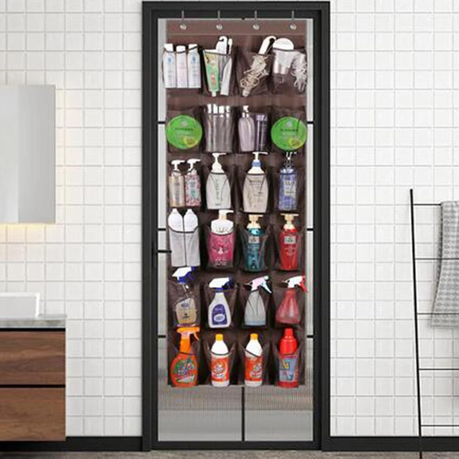 Yiwula Over the Door Organizer 24 Pockets Black