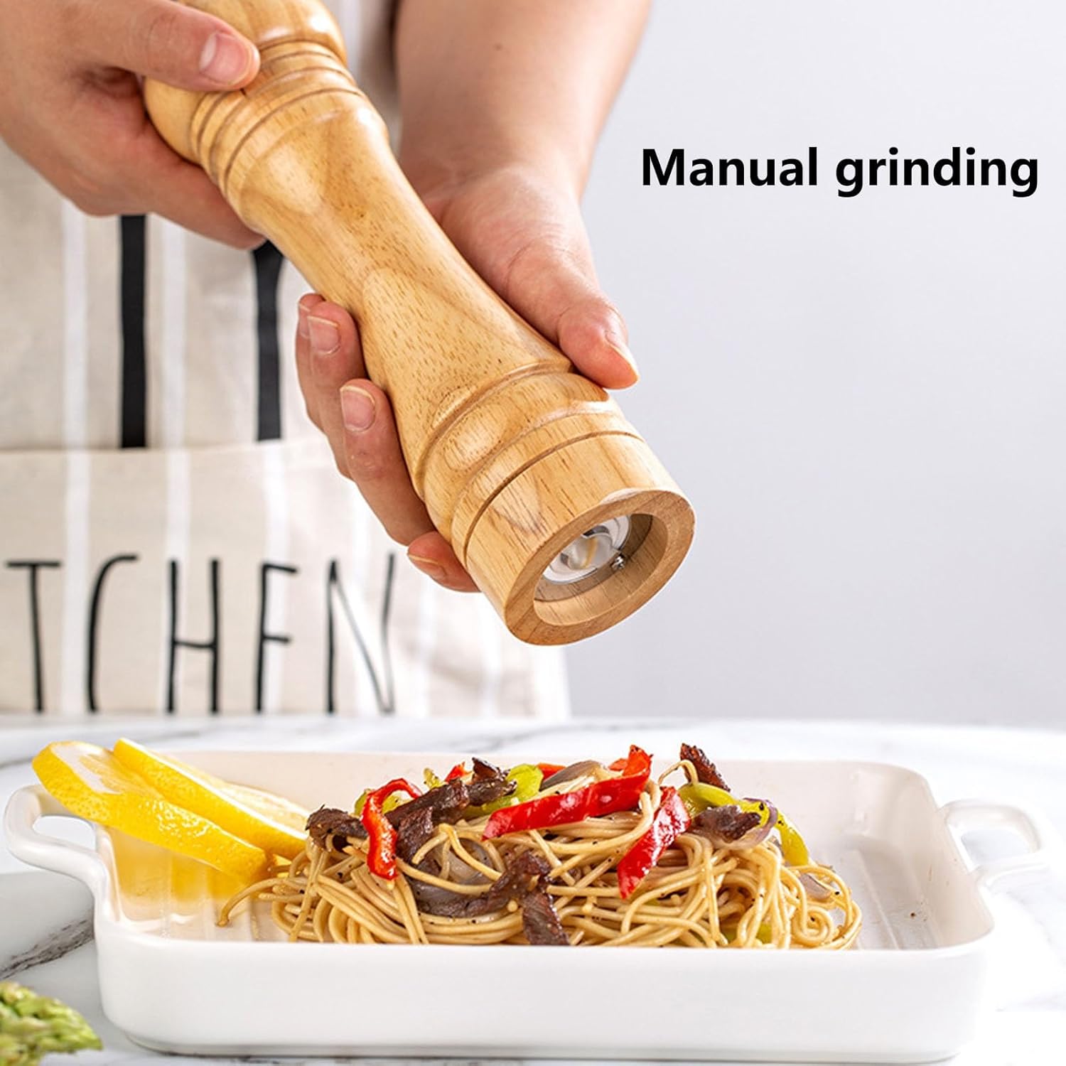 Adjustable Coarseness Salt Pepper Mill Set with Ceramic Core