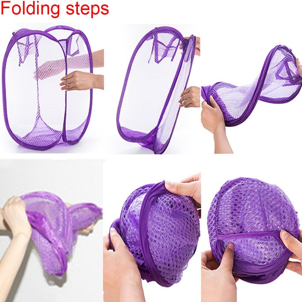 RZJZGZ Foldable Pop-Up Laundry Hamper 2 Pack