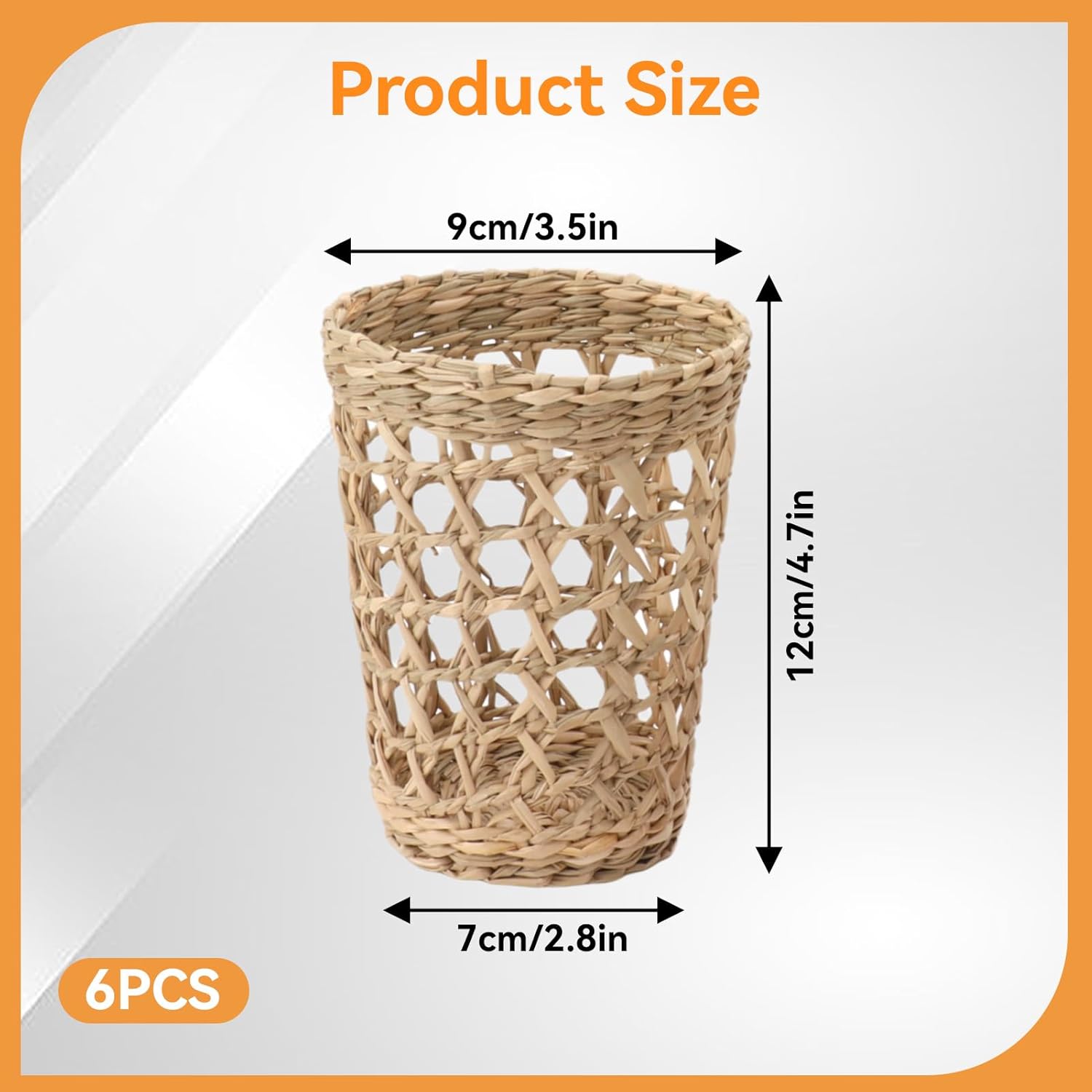 6Pcs Handwoven Vase Sleeve for Home Decor