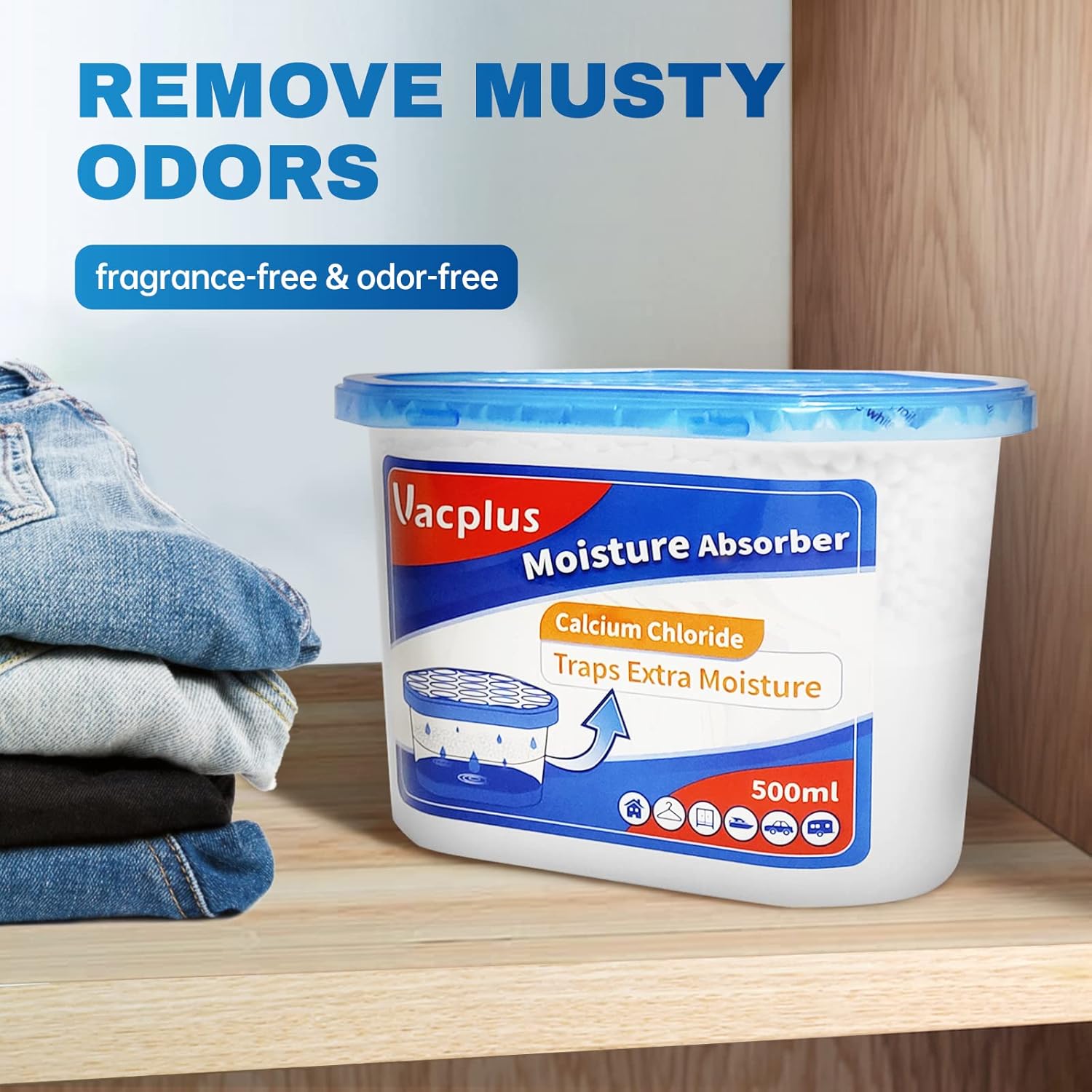 Vacplus Moisture Absorbers 6 Pack 105 Oz