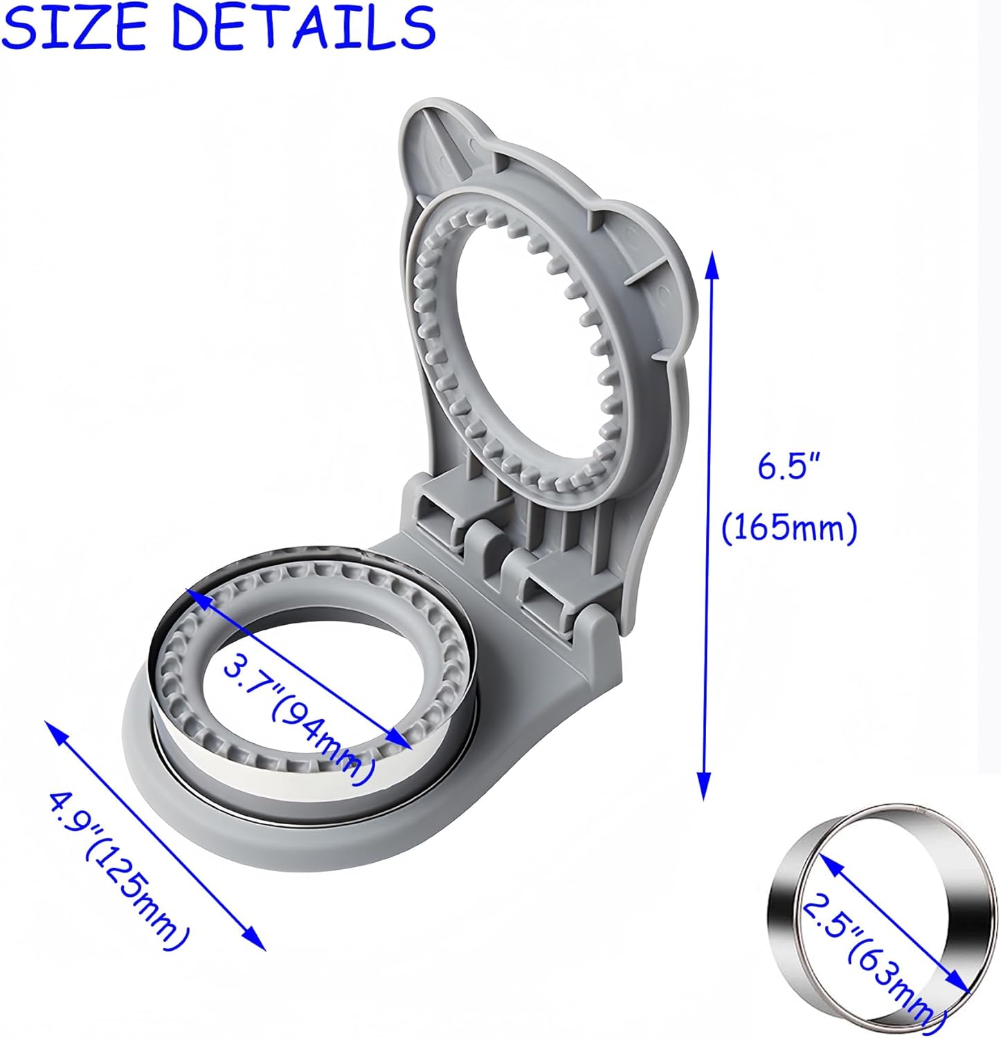 BOSIDETOOL Sandwich Cutter and Sealer Grey