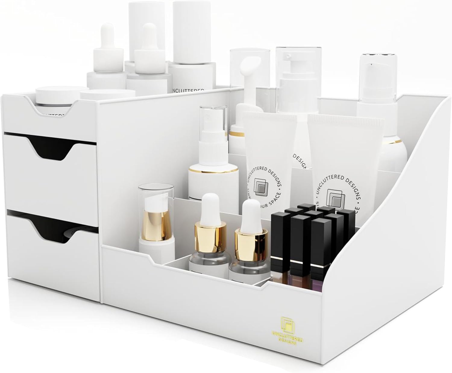 Uncluttered Designs Large Makeup Organizer for Vanity