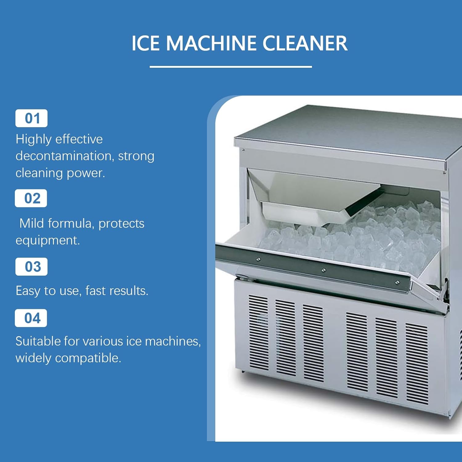 Ice Machine Cleaner 338 FL OZ Mineral Scale Remover Universal Compatibility