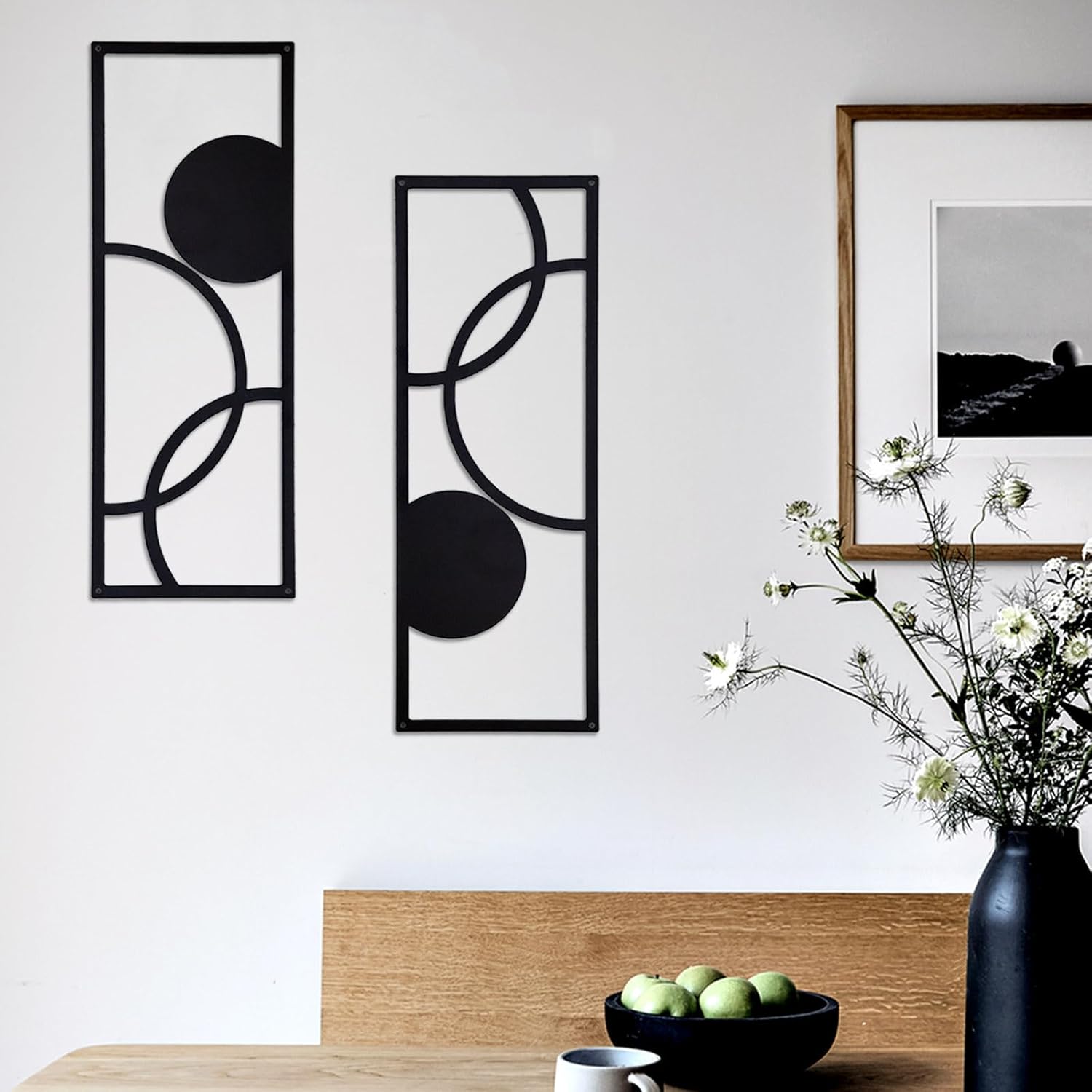 TYLCC Modern Abstract Metal Wall Art - 2 Pcs