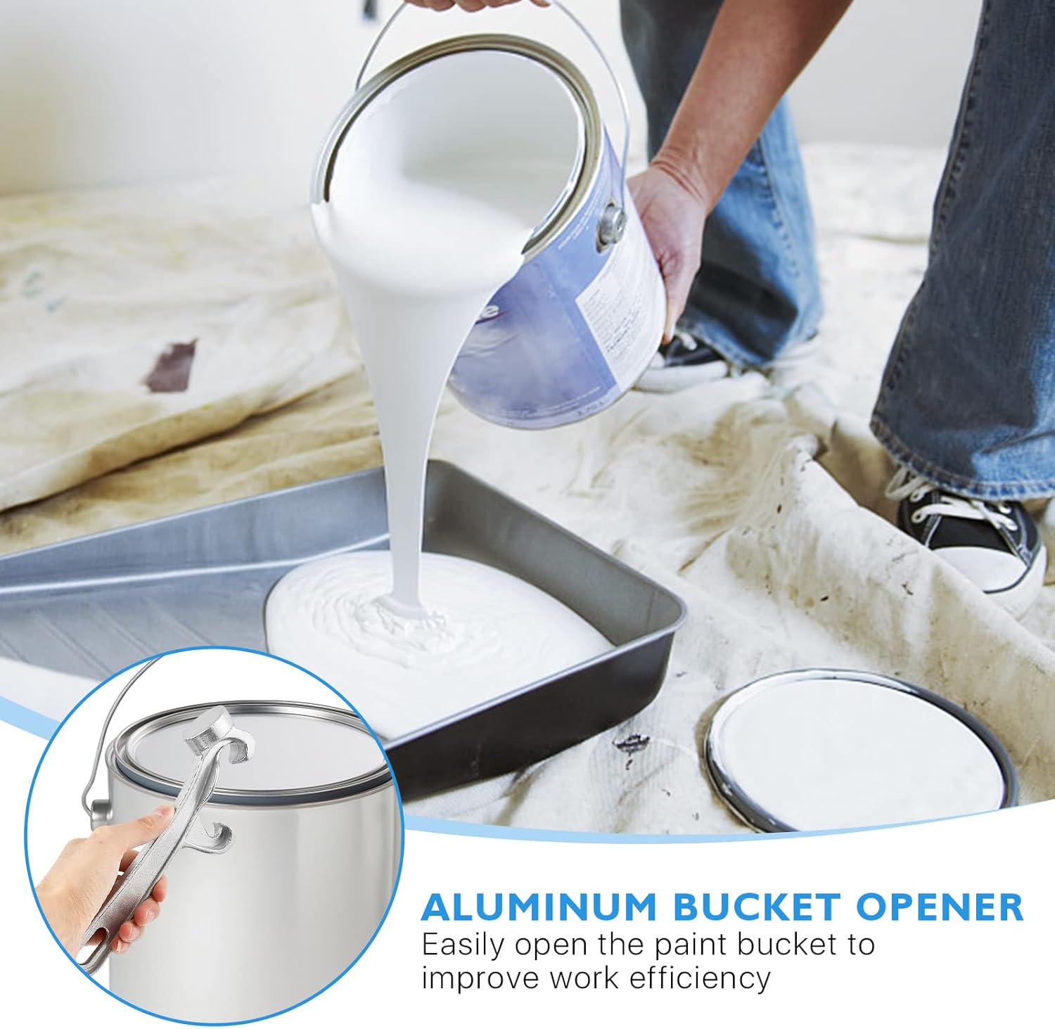 2 Pcs Aluminum Bucket Opener Tool 5 Gallon