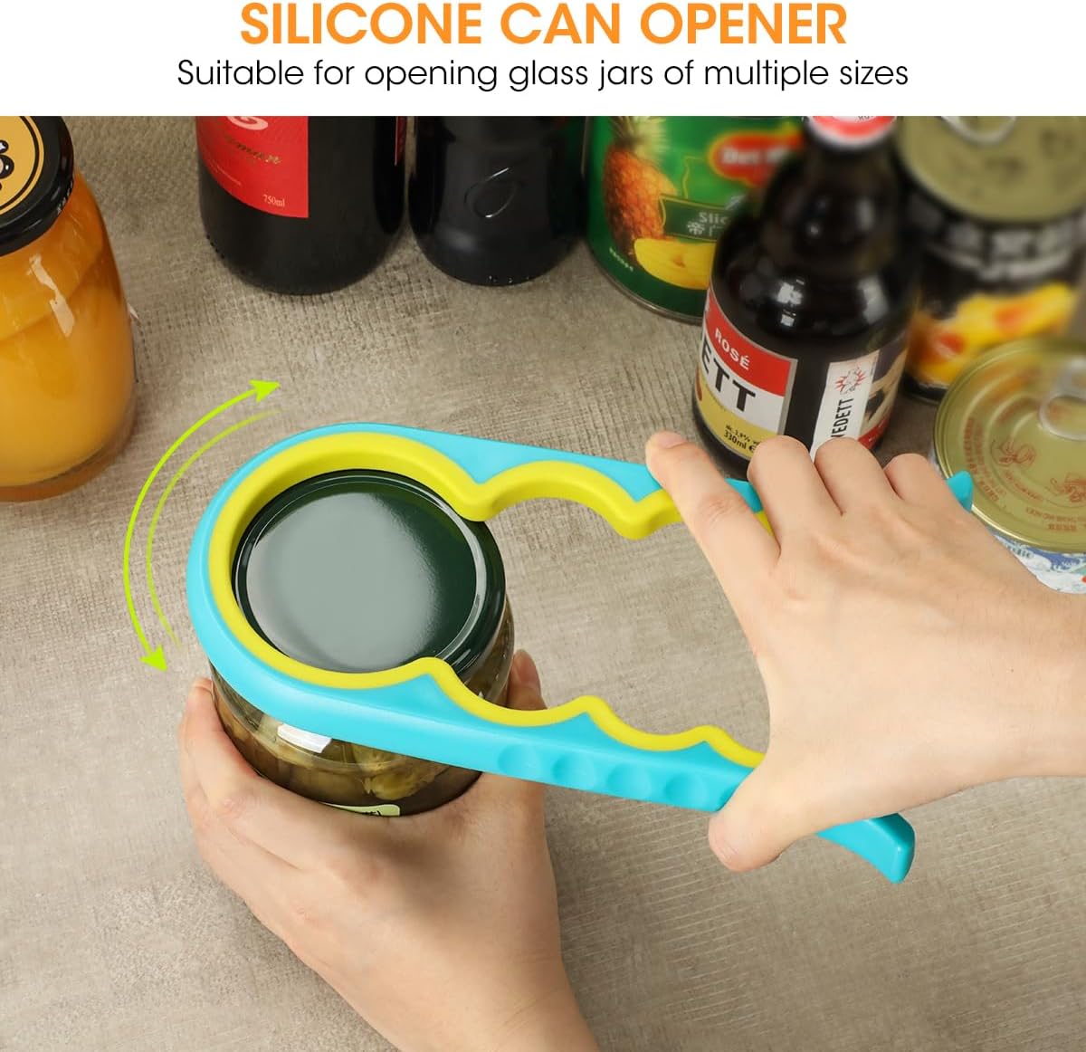 Aieve Can Opener Set 3 Pack Manual Smooth Edge