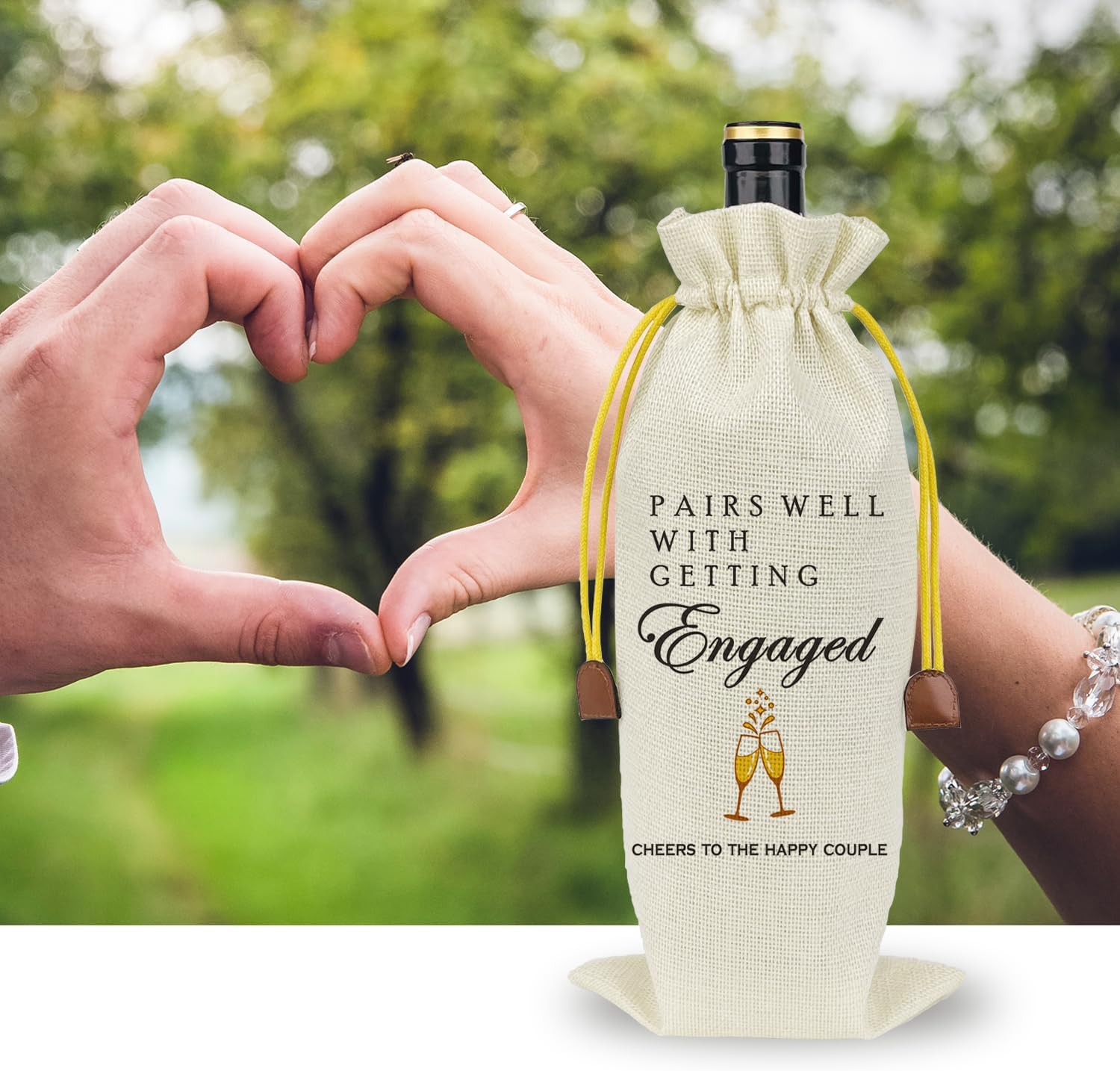 Raisingwell Wedding Wine Bag for New Couples