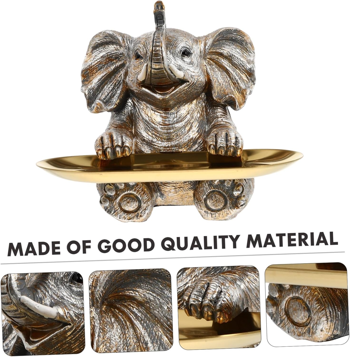 RORPOIR 1 Set Resin Elephant Cupcake Stand Decor