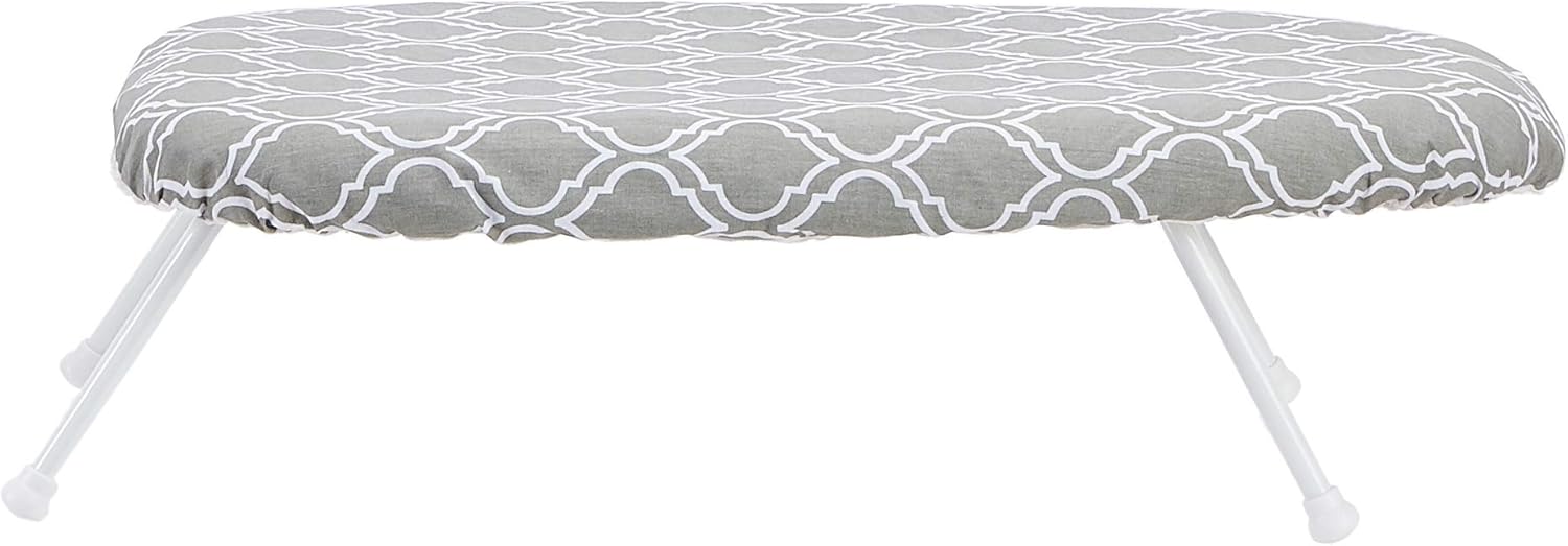 Amazon Basics Compact Ironing Board with Folding Legs and Trellis Cover