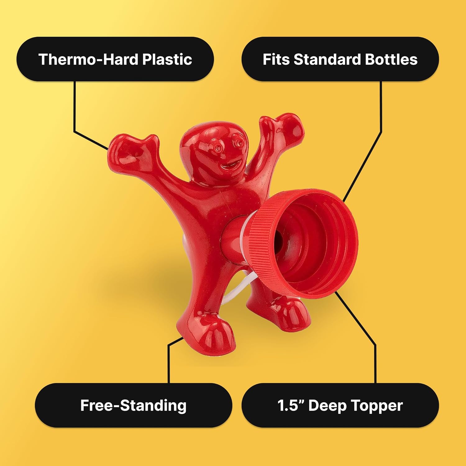 Sir Perky Condiment Bottle Topper - Fun Flair