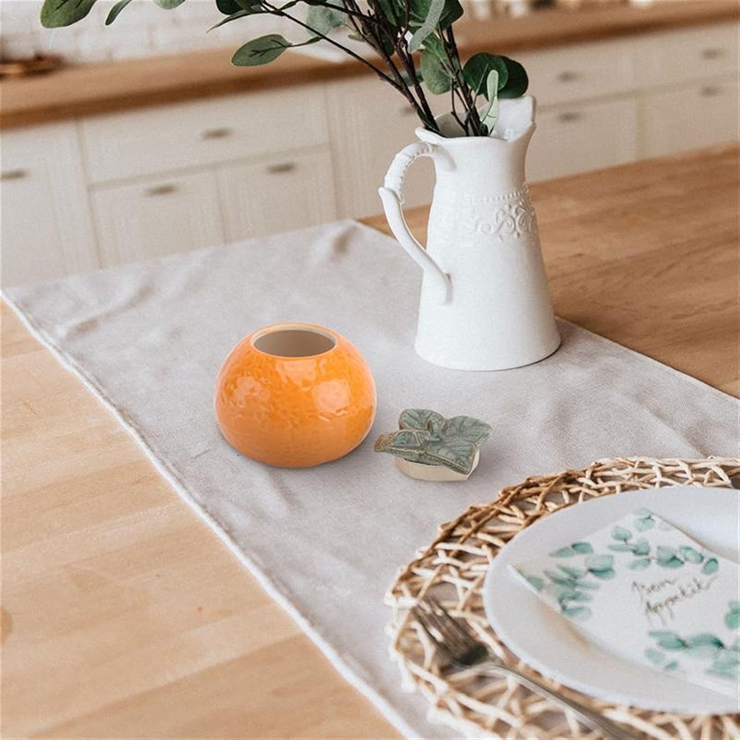 GRFIT Orange Shape Ceramic Tea Canister
