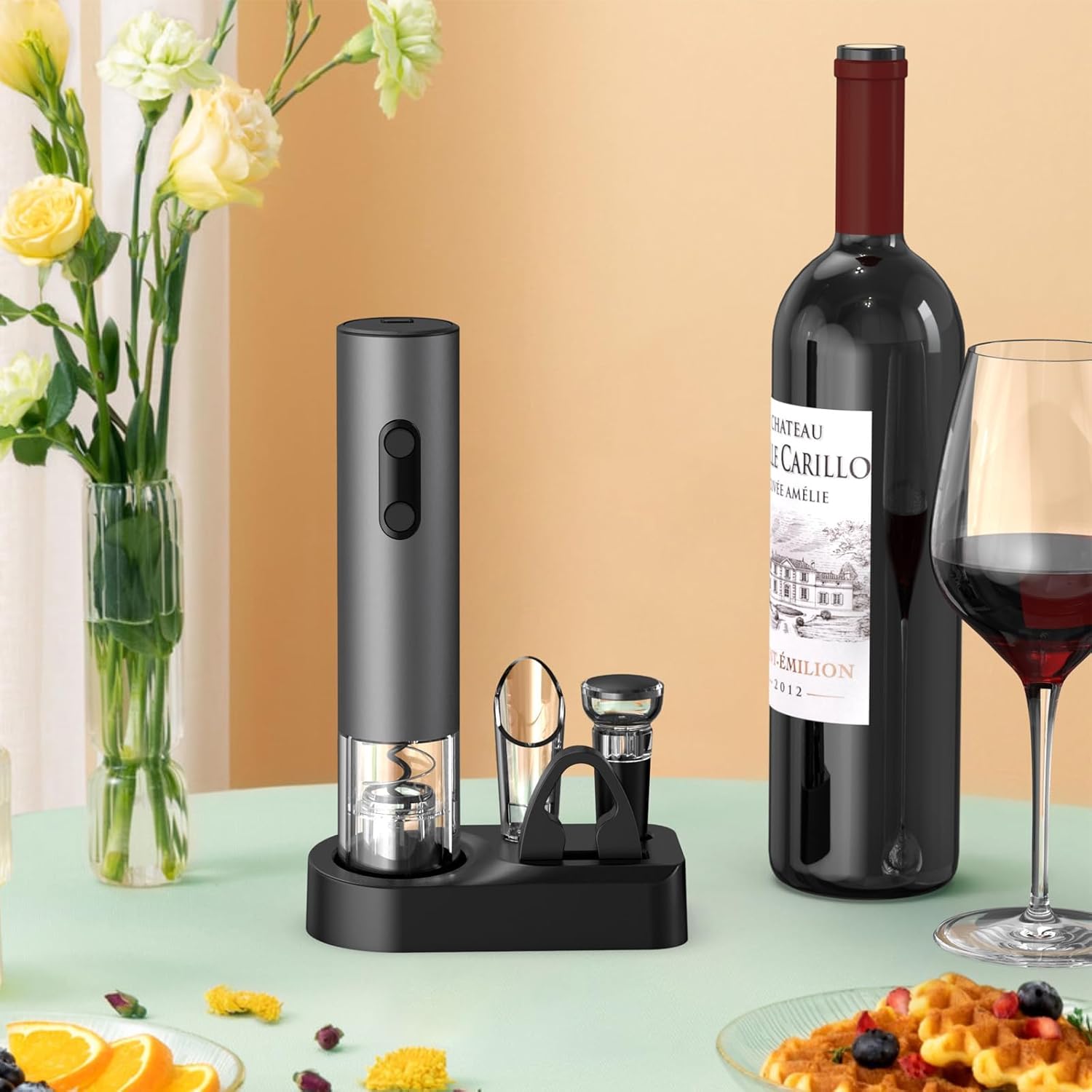 5-in-1 Electric Wine Bottle Opener Gift Set