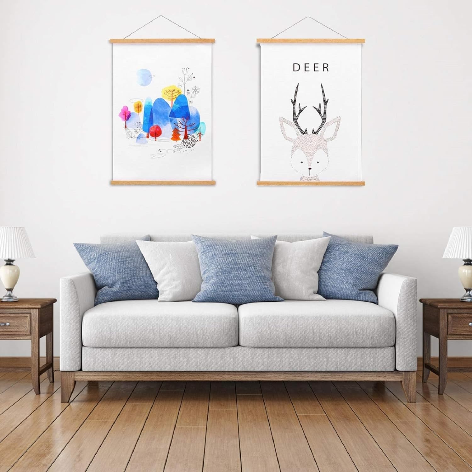 FALAMON 2 Pack Magnetic Poster Frame Hangers