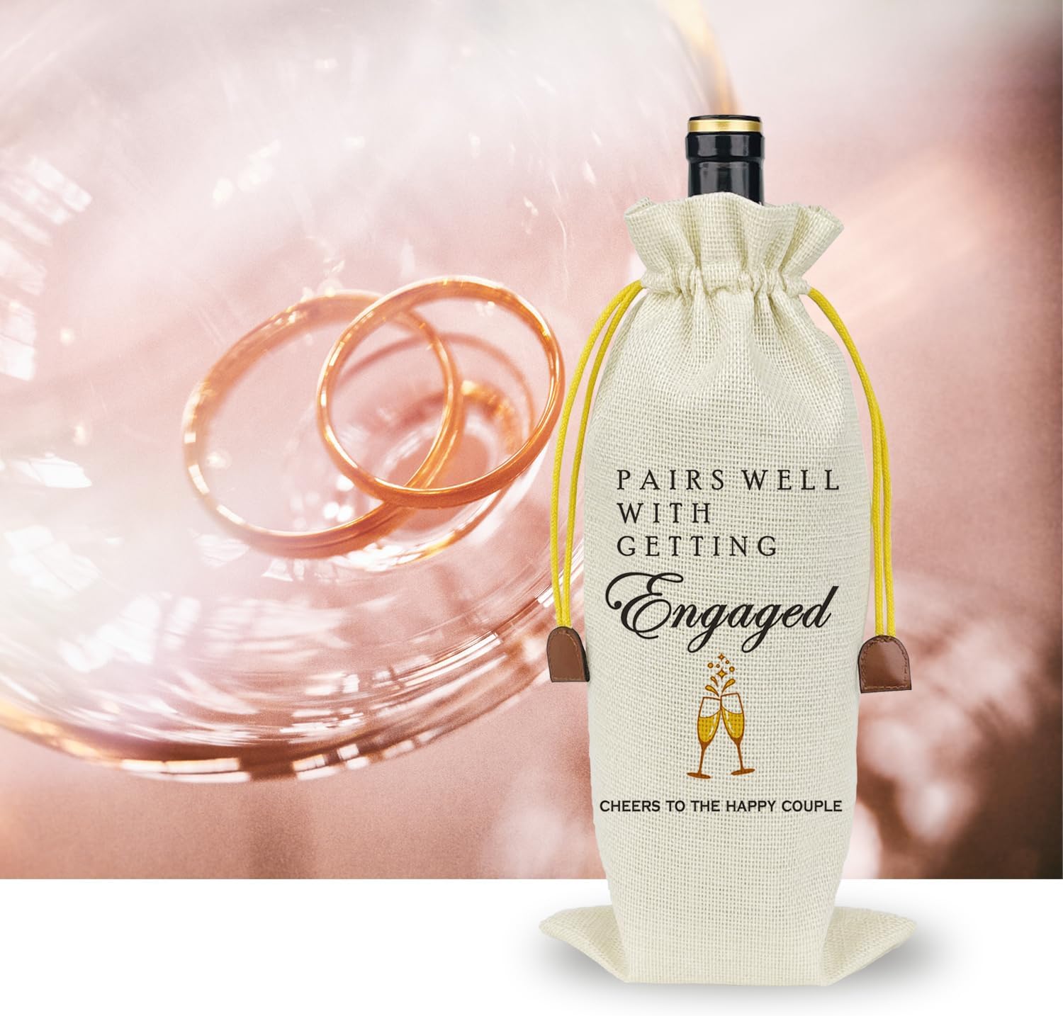 Raisingwell Wedding Wine Bag for New Couples