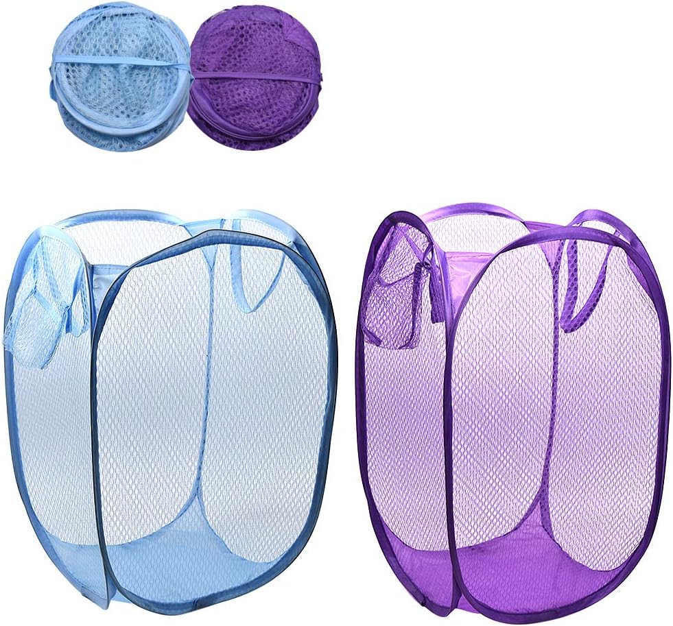 RZJZGZ Foldable Pop-Up Laundry Hamper 2 Pack