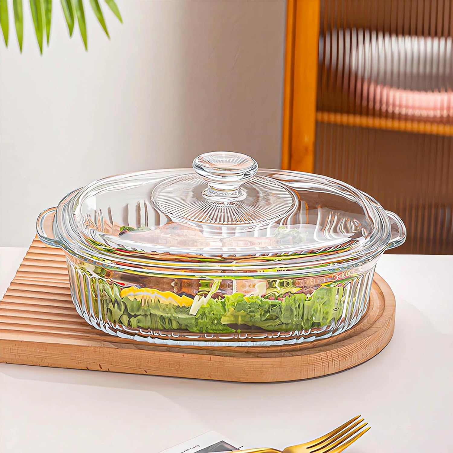 M MCIRCO 4-Piece Glass Casserole Set