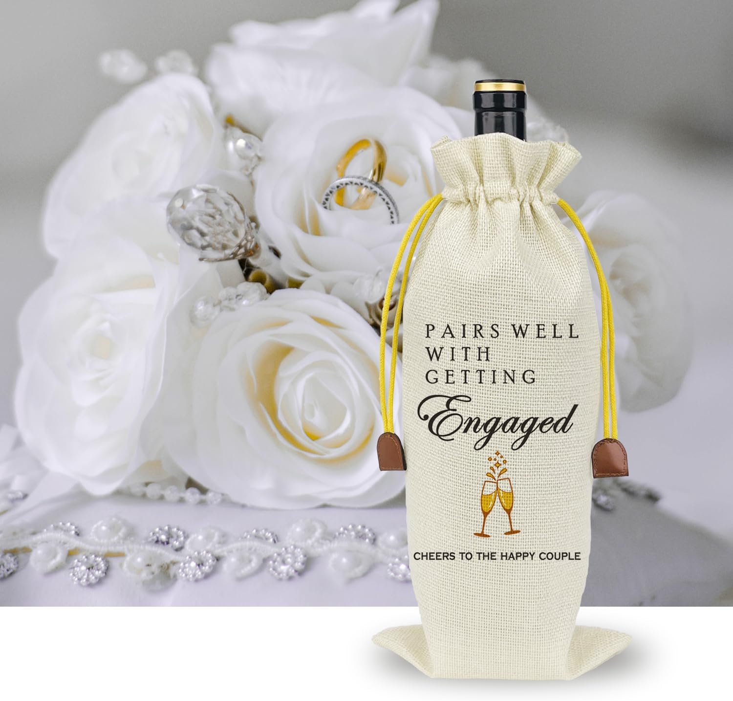 Raisingwell Wedding Wine Bag for New Couples