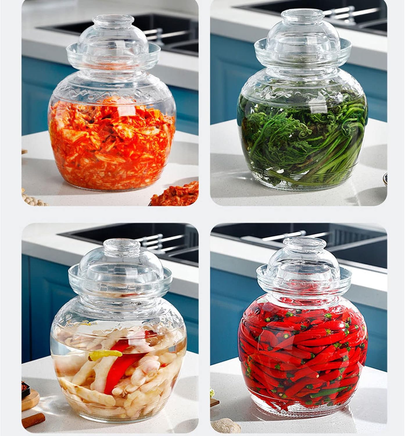 15L Glass Fermentation Jar with Water Seal
