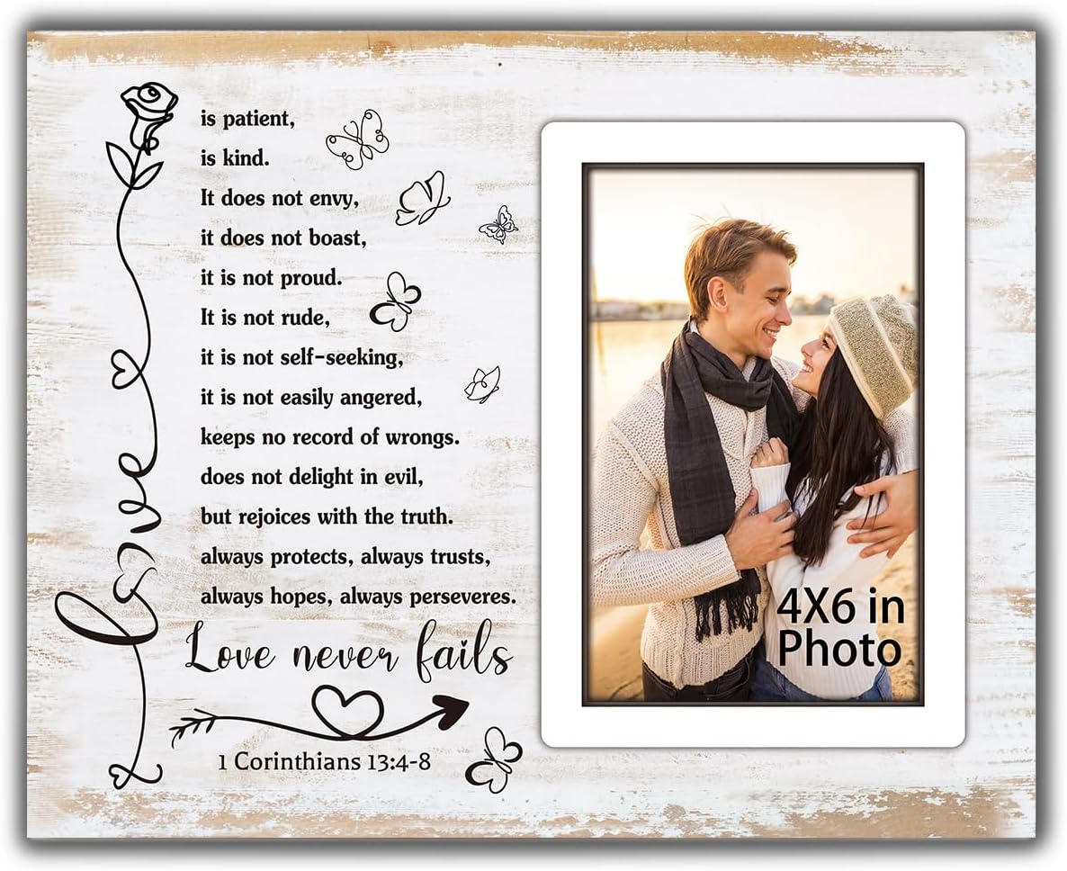 Romantic Couple Picture Frame for Wedding Anniversary
