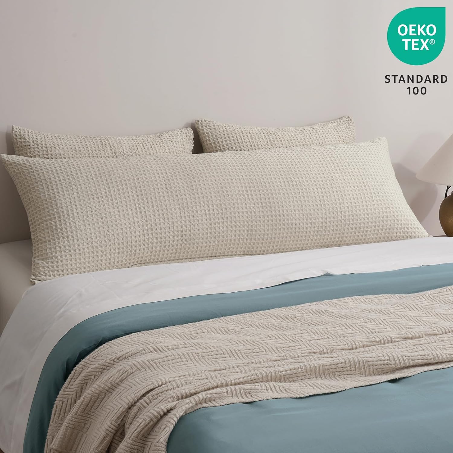 PHF Ultra Soft Waffle Weave Pillowcase 20x54