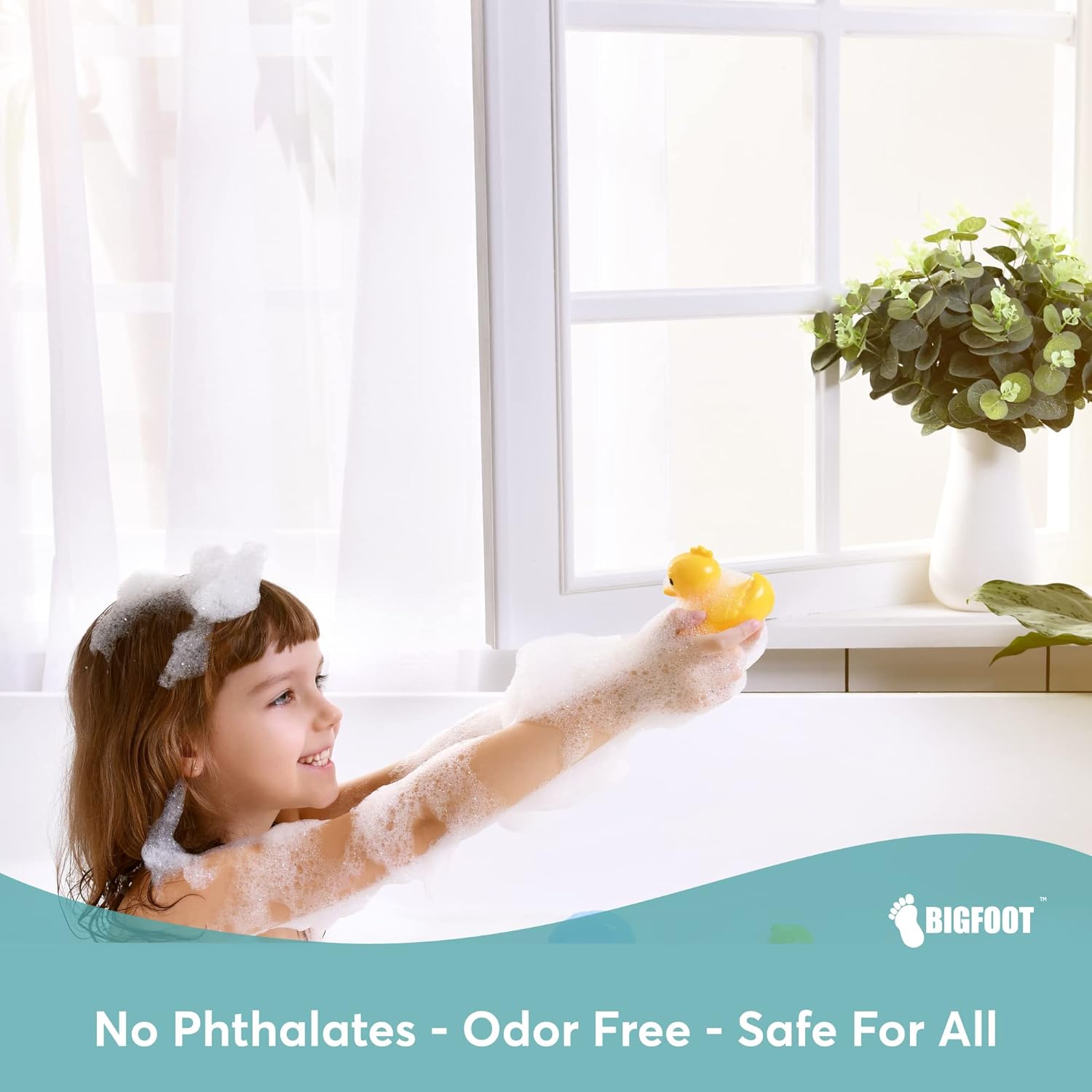 BigFoot Shower Curtain Liner 72x72 Clear