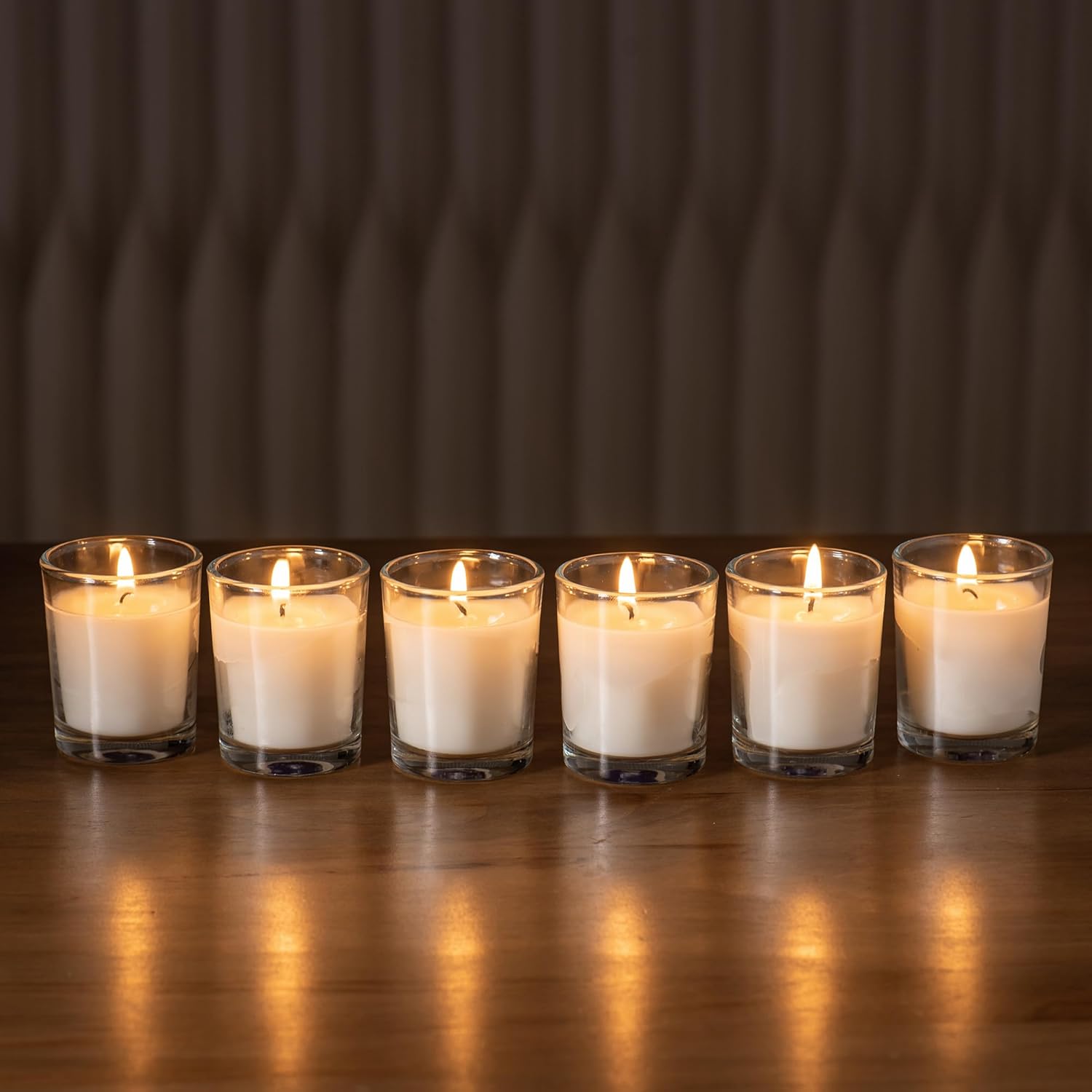 Housecret 24 Pack Warm White Unscented Votive Candles