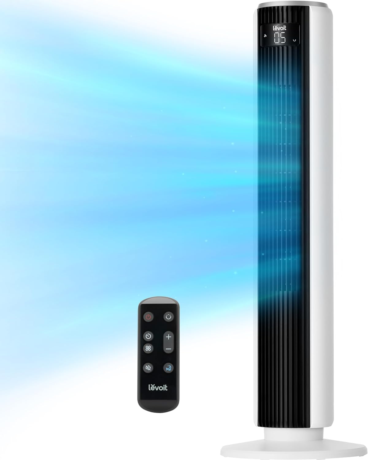 LEVOIT Tower Fan with Quiet Operation and 5 Speeds