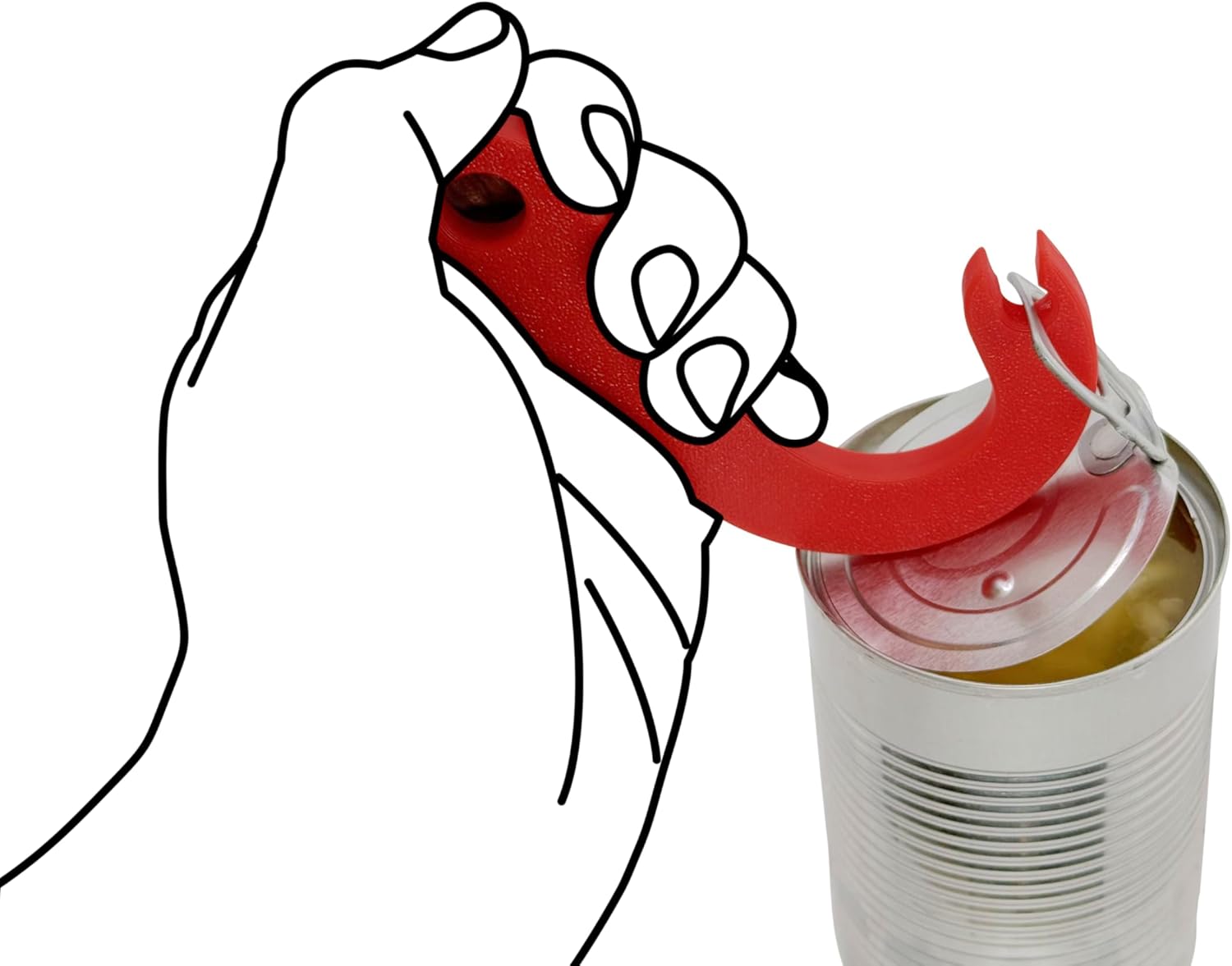 Intulon Can Opener Manual Red