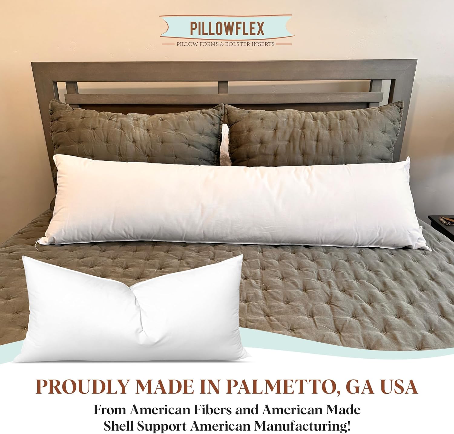 Pillowflex Synthetic Down Pillow Insert - 18x22 Inch