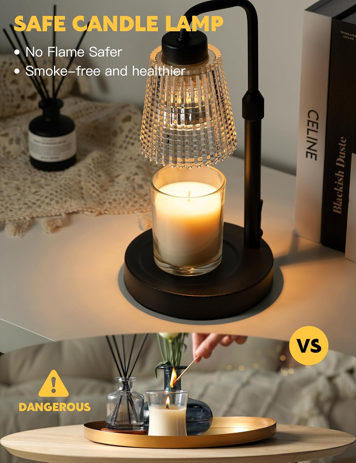 GODONLIF Candle Warmer Lamp with Timer and Dimmer
