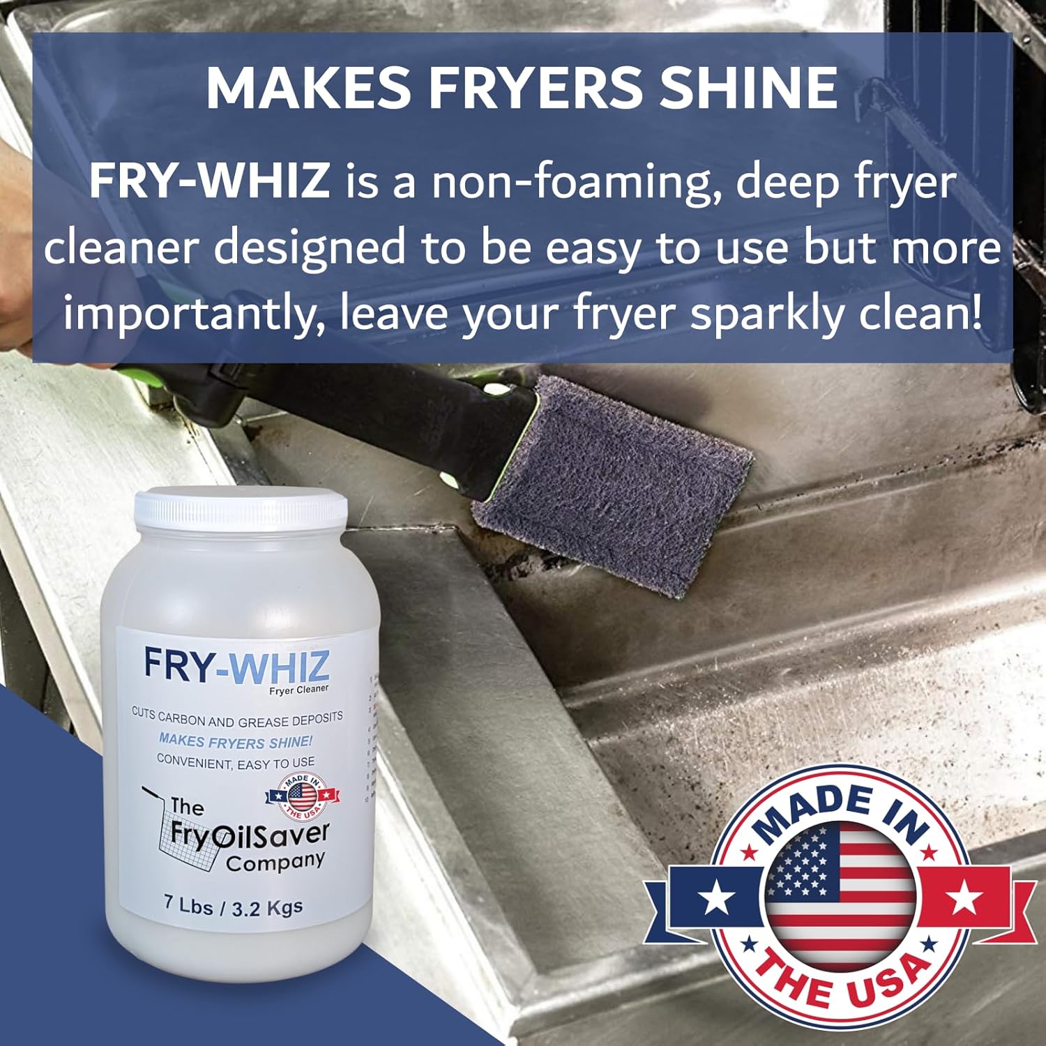 Fry-Whiz Deep Fryer Cleaner 1 Gallon