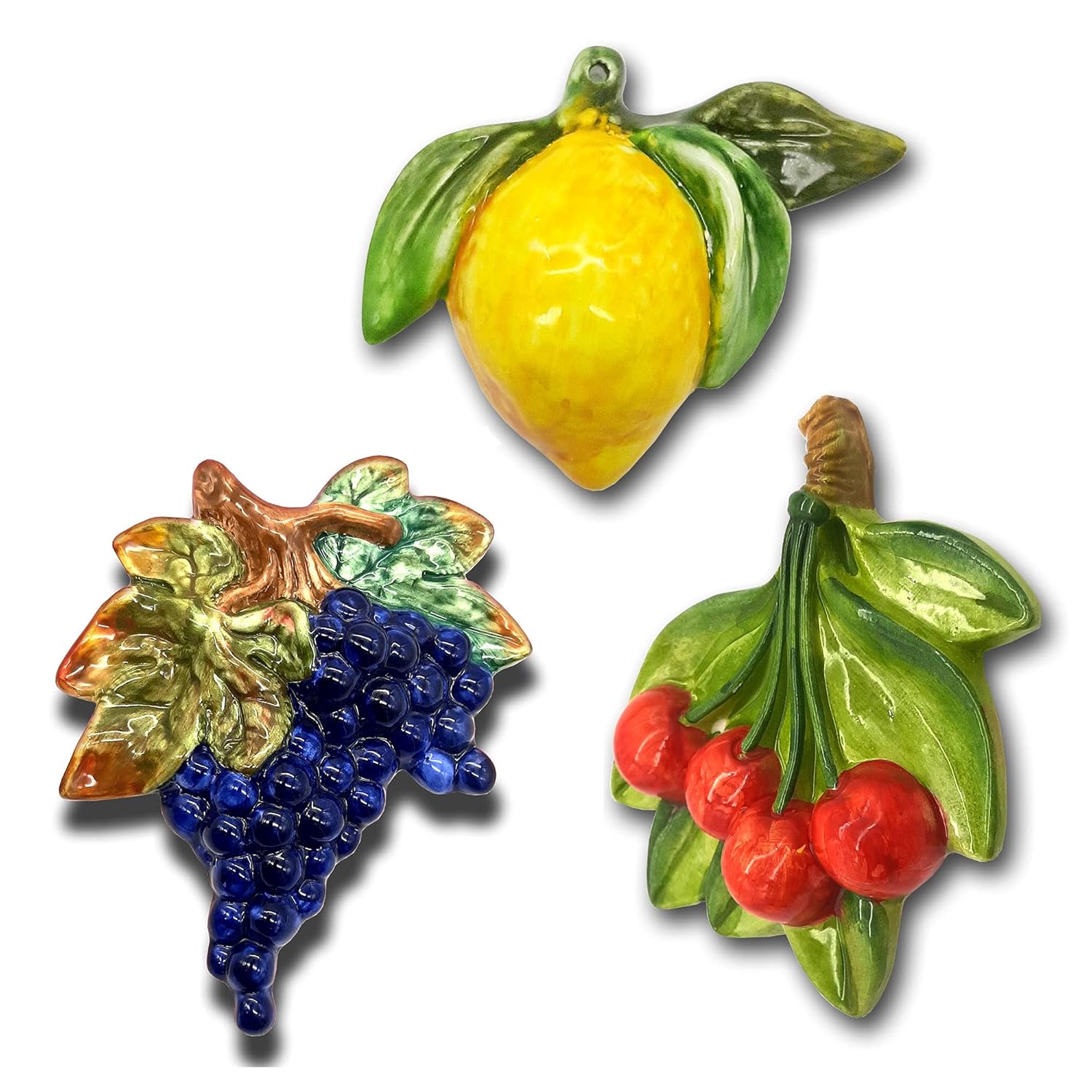 Italian Ceramic Fruits Wall Decor