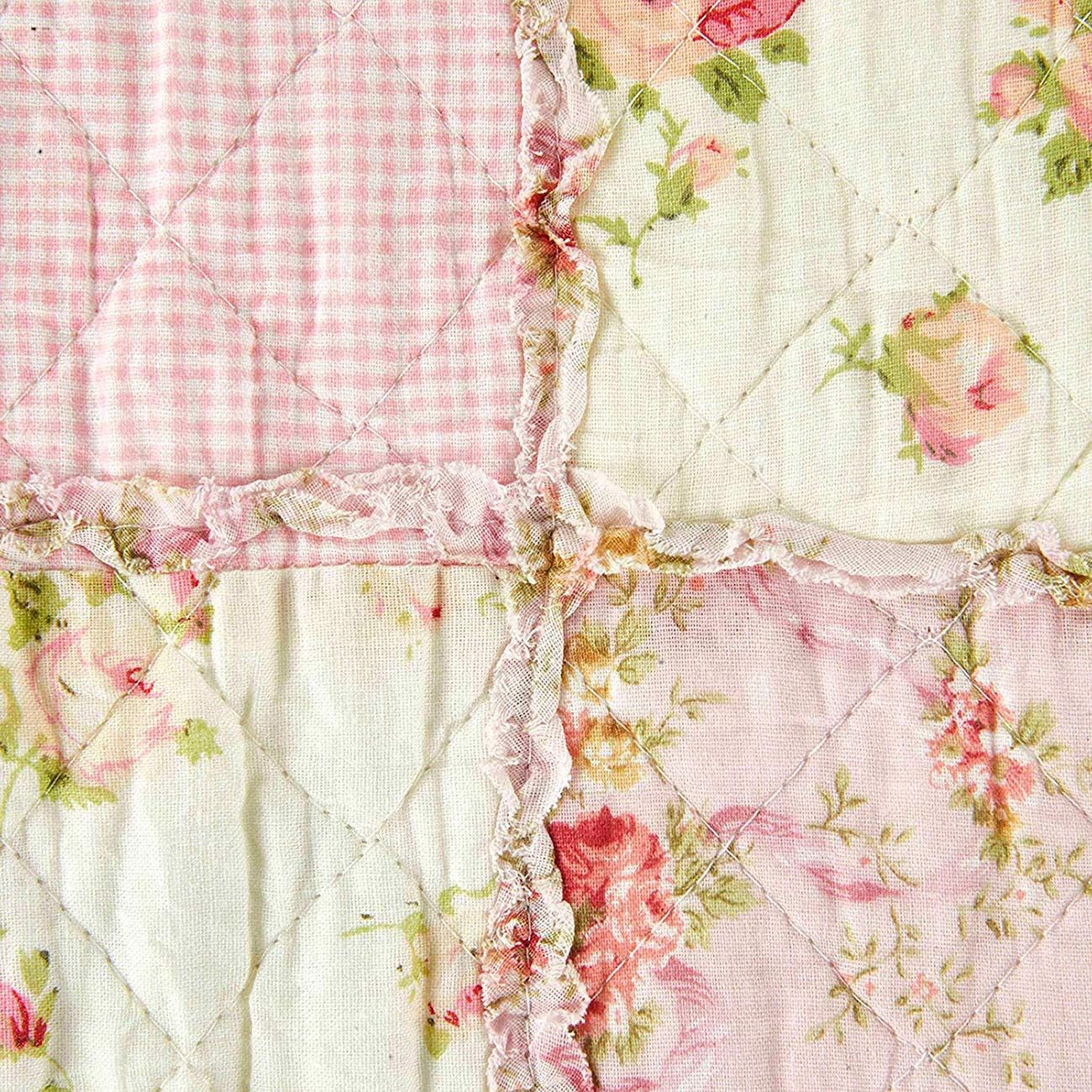 Cozyholy Fluffy Cotton Patchwork Quilt Full Queen