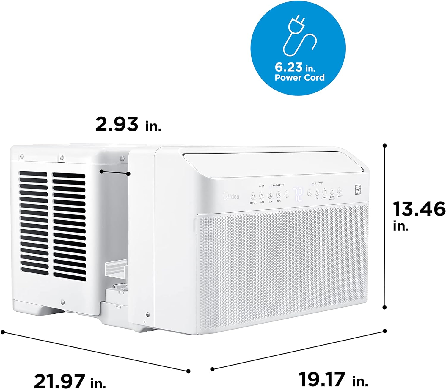 Midea MAW12V1QWT U-Shaped Window AC Unit