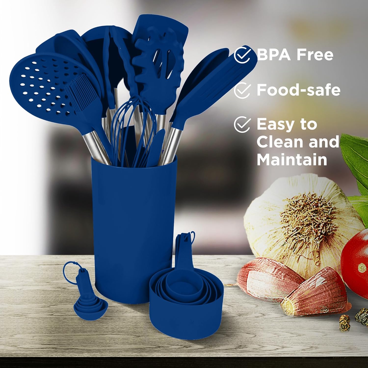 Culinary Couture 24-Piece Silicone Utensils Set