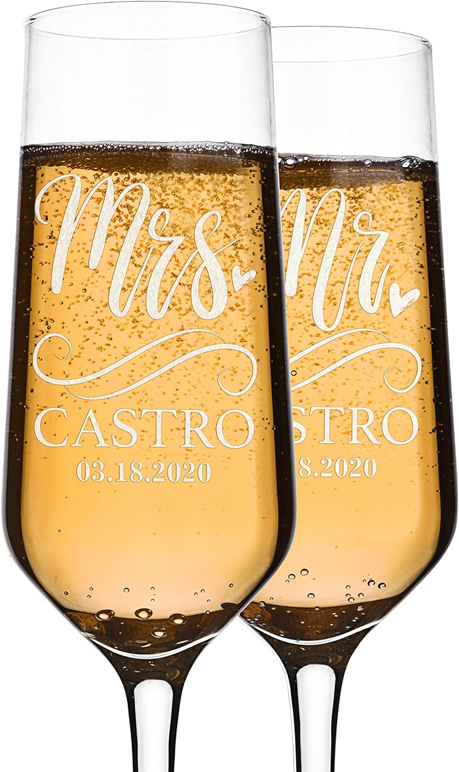 Personalization Lab Champagne Flutes Set of 2
