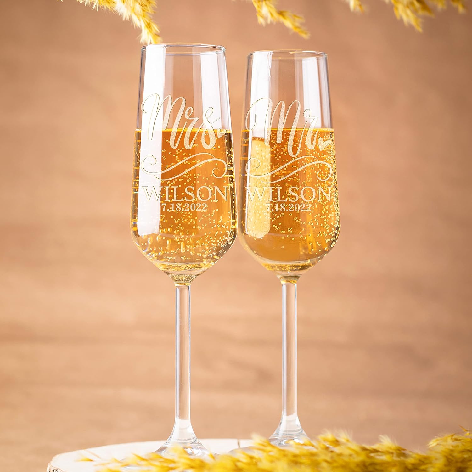 Personalization Lab Champagne Flutes Set of 2