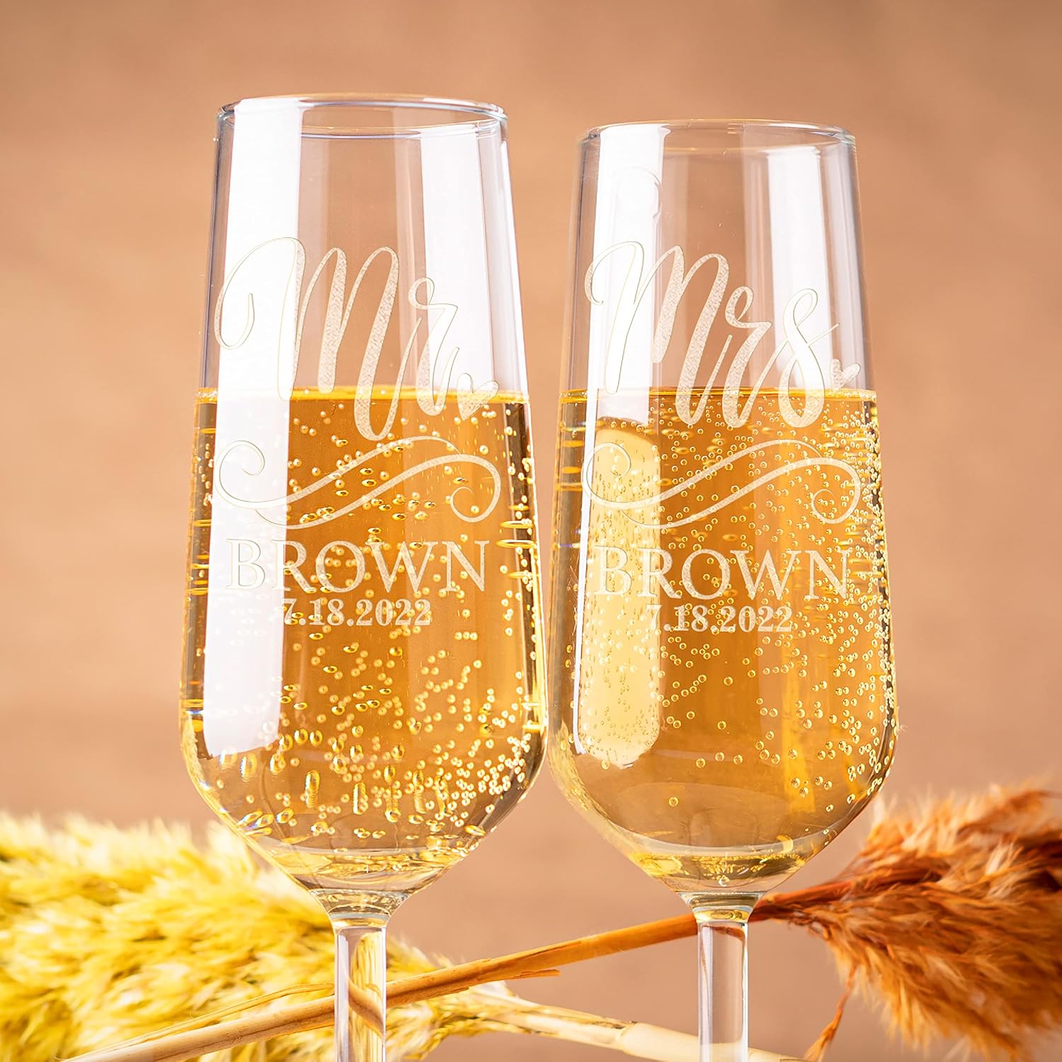 Personalization Lab Champagne Flutes Set of 2